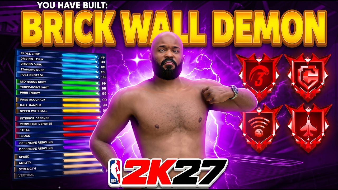 🔴 LIVE - NBA 2K27 : CREATING NEW LEGEND BRICK WALL CENTER BUILD! (2X REP IN REC CENTER)