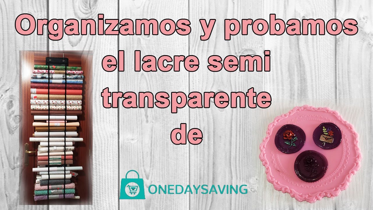 Organizador de vinilos Onedaysaving. probando lacre semitransparente de Onedaysaving. #onedaysaving