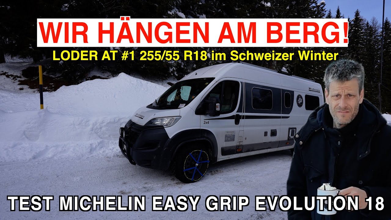 #1104 Wir h&auml;ngen allein am Berg! Keine Ketten dabei! Michelin Easy Grip EVO 18 | Test & auf 2.100 m