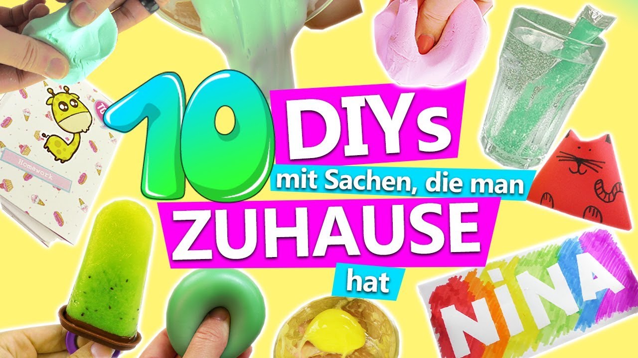 10 DIY IDEEN mit SACHEN, die man ZUHAUSE hat! | Ideen gegen Langeweile zuhause | DIY Club