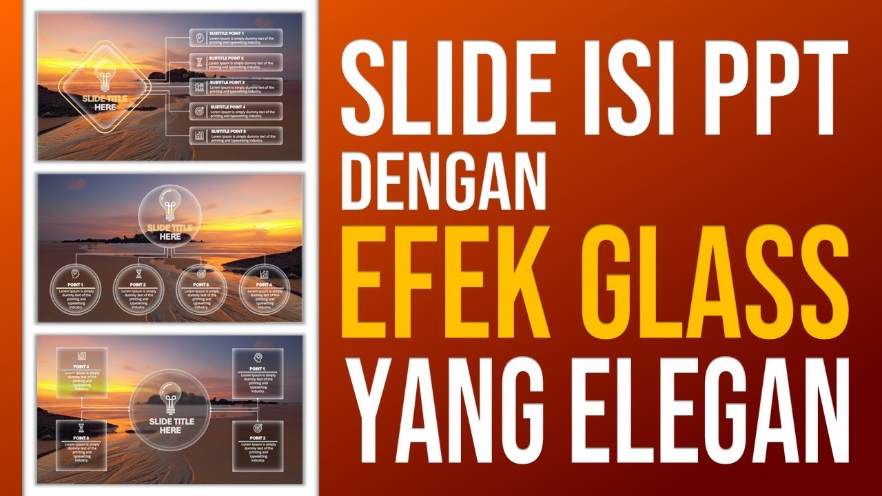 Cara Buat Slide Content PPT Menarik dengan Efek Kaca