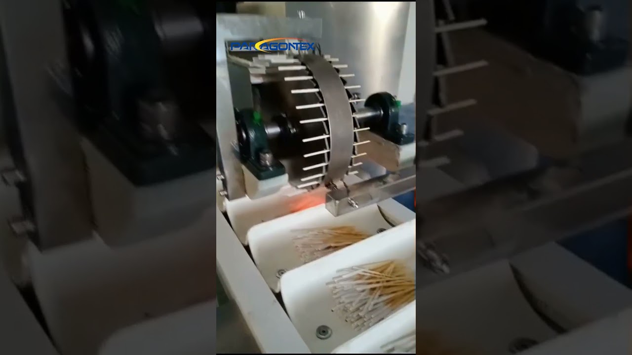 Automatic Medical Cotton Swab making machine packing machine #packingmachine #machine