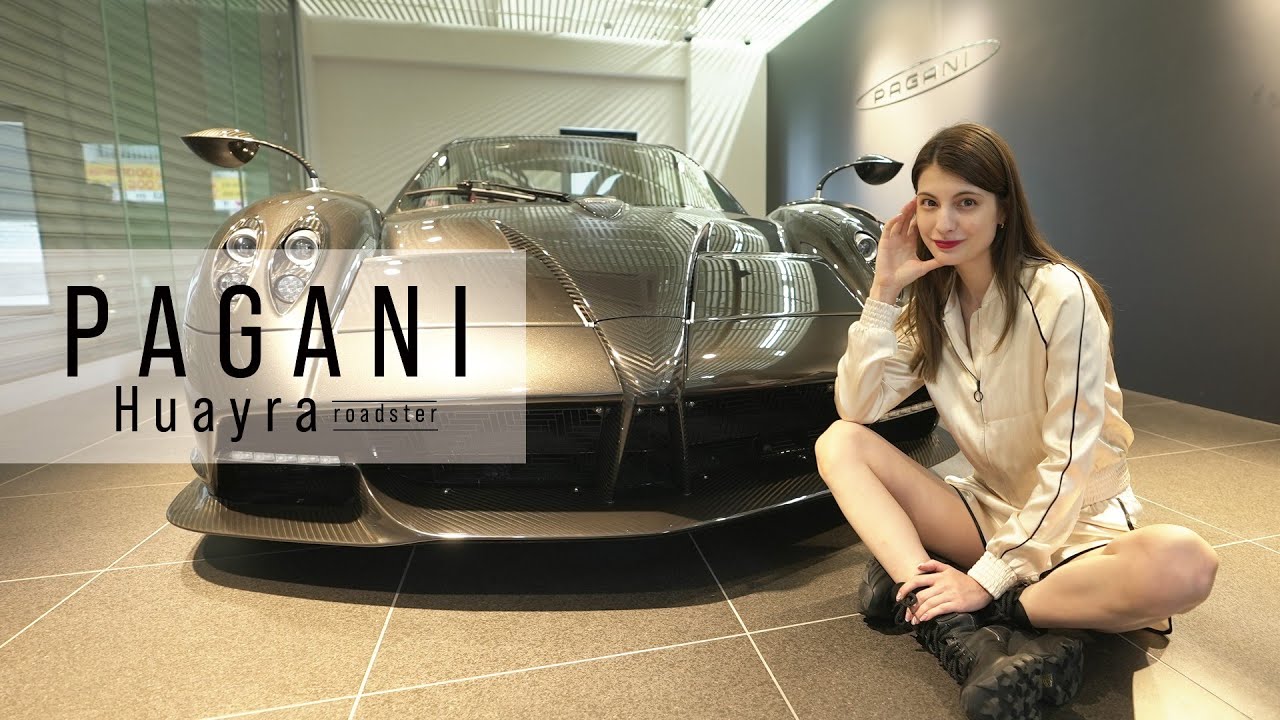 【〇億円のハイパーカー】Pagani Huayra Roadsterにマギーが大興奮‼エンジンサウンドもお届け‼
