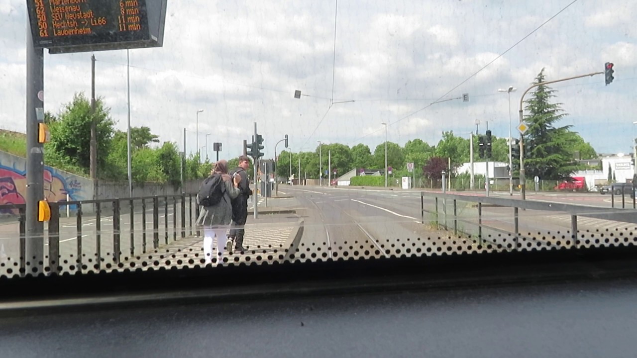 Mitfahrt in einer Variobahn von Finthen/Poststraße bis Hauptbahnhof