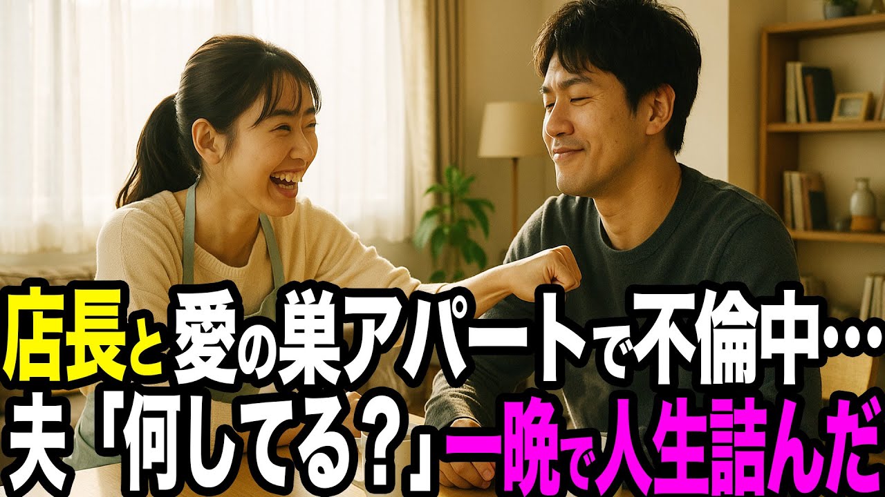 【シタ妻】店長と愛の巣アパートで不倫中…夫乱入「何してる？」→即離婚・接近禁止・口座停止→一晩で人生詰んだ【修羅場朗読】