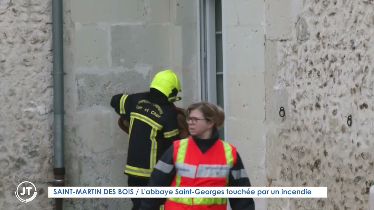 L'abbaye Saint Georges touchée par un incendie - SAINT MARTIN DES BOIS