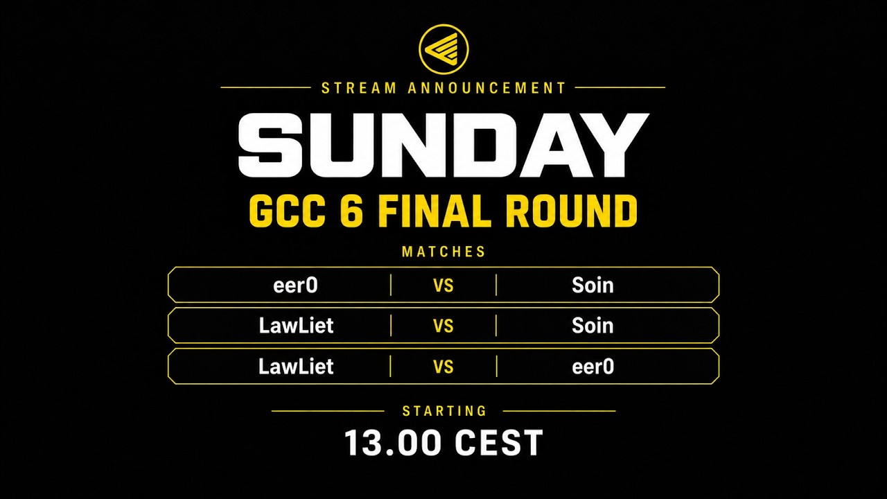 GCC FINAL DAY ⚔️ eer0 vs LawLiet vs Soin 🏆 Banger Games inc  !raraland