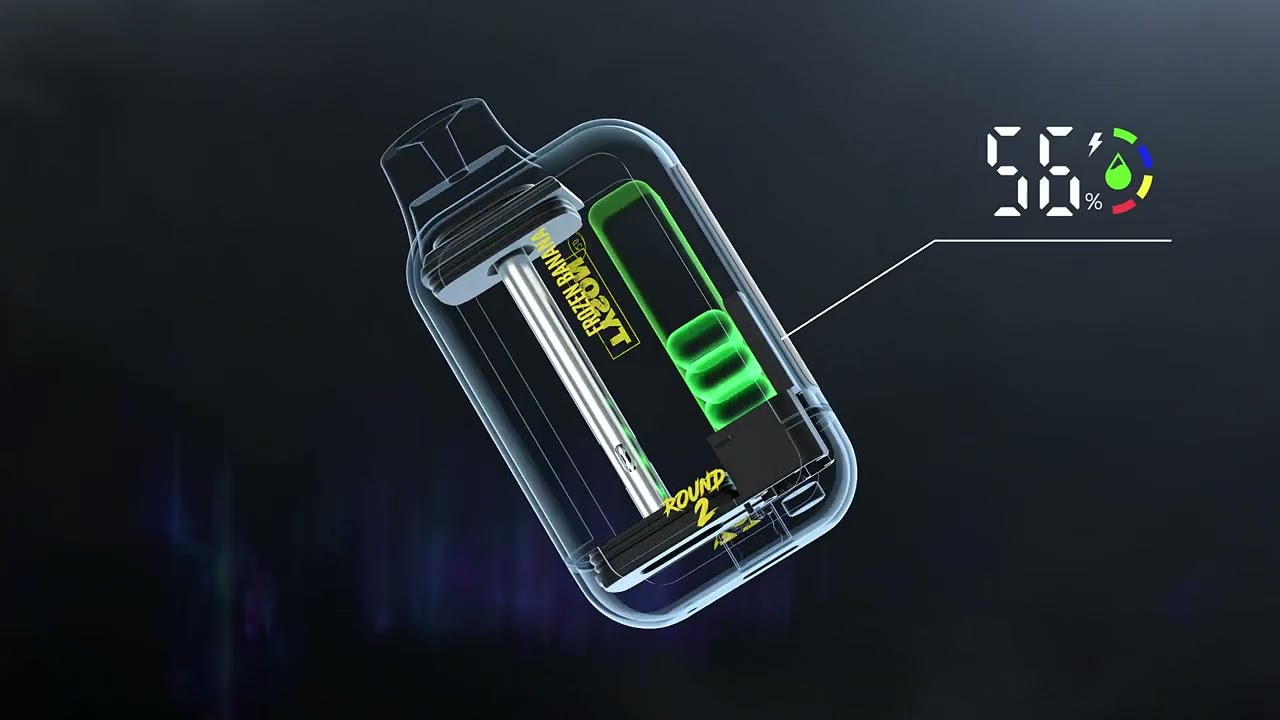 TYSON VAPE ROUND 2 7500 PUFFS LED SCREEN