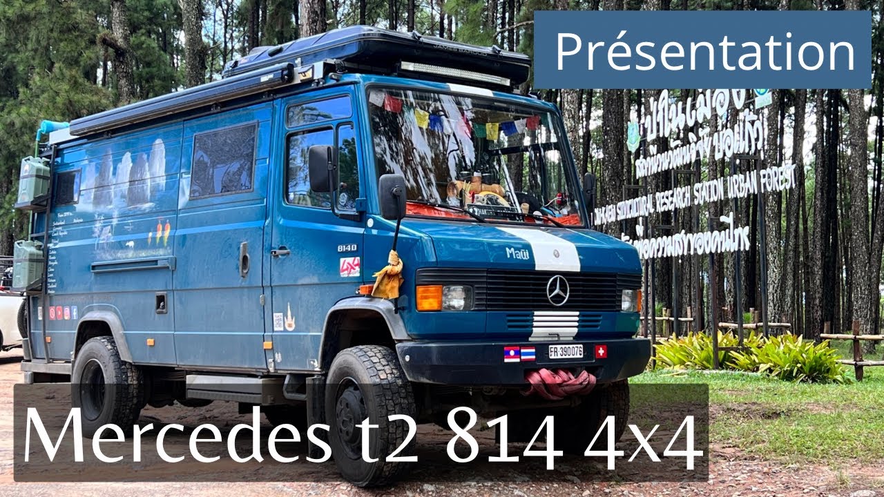 TRUCK CAMPER TOUR - Présentation de notre camion Mercedes 4x4.