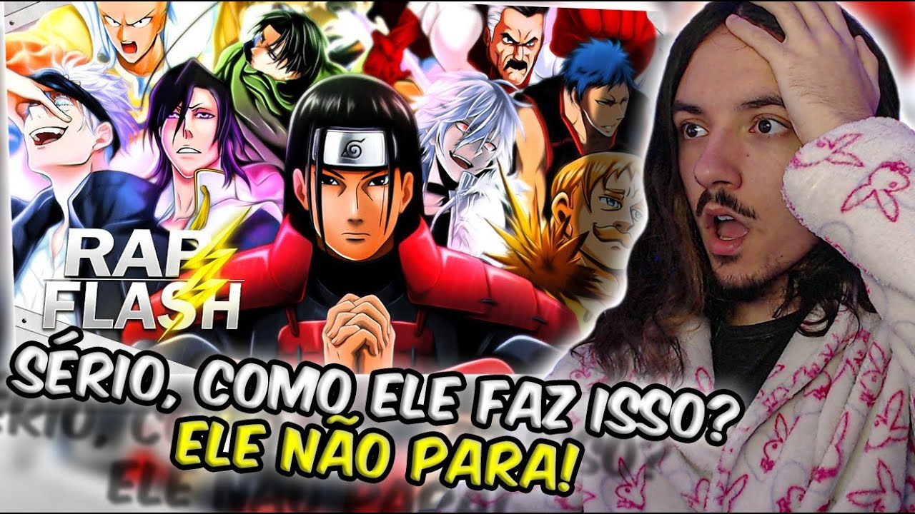 (4 PULMÕES!) REAGINDO ao ♫ SpeedRAP - BADASS (Animes) | Flash Beats (Prod. Hunter) | REACT // Nai