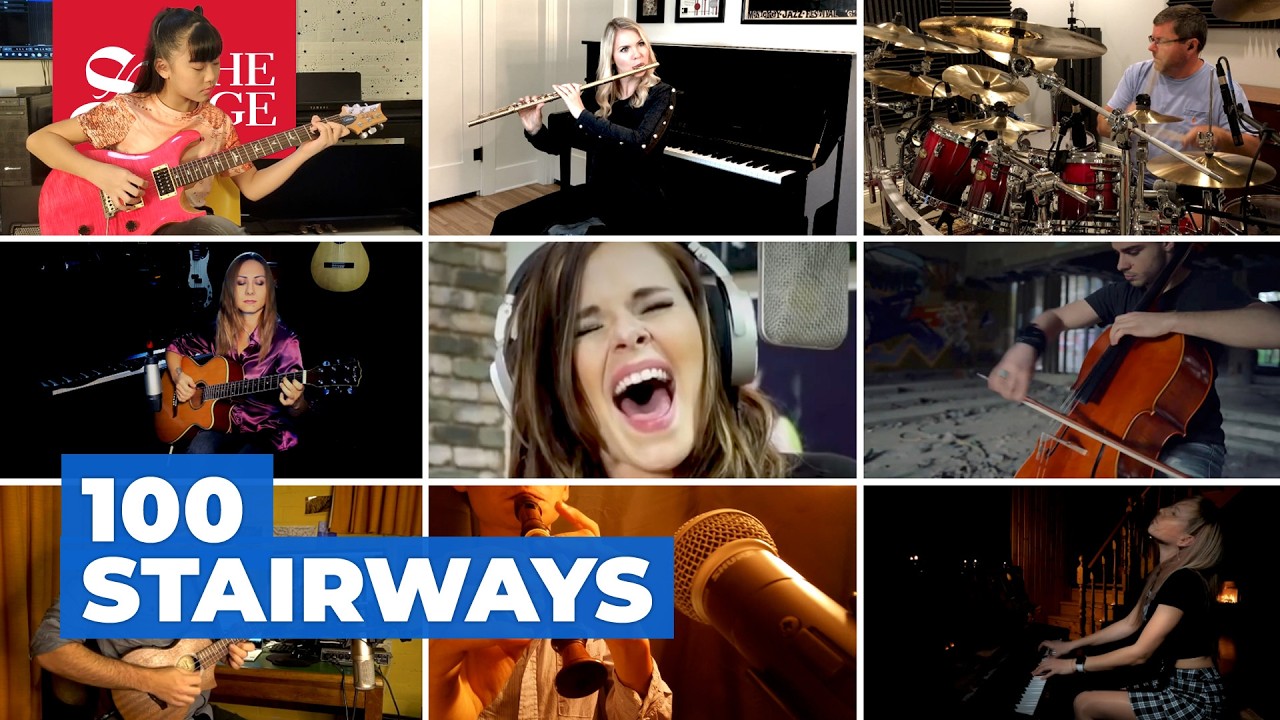 100 covers of Stairway to Heaven by Led Zeppelin in one epic mashup