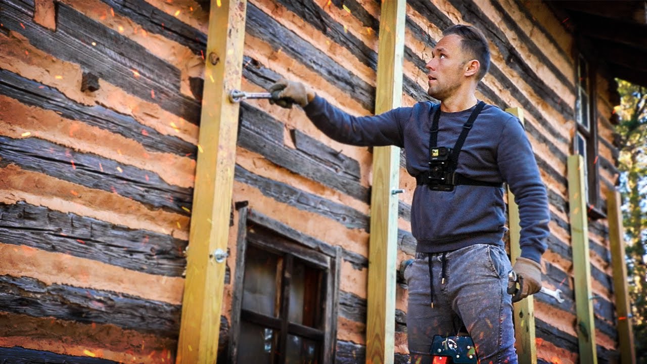 Conquering the Impossible: How I Straightened Walls in an Old Lincoln Log Cabin