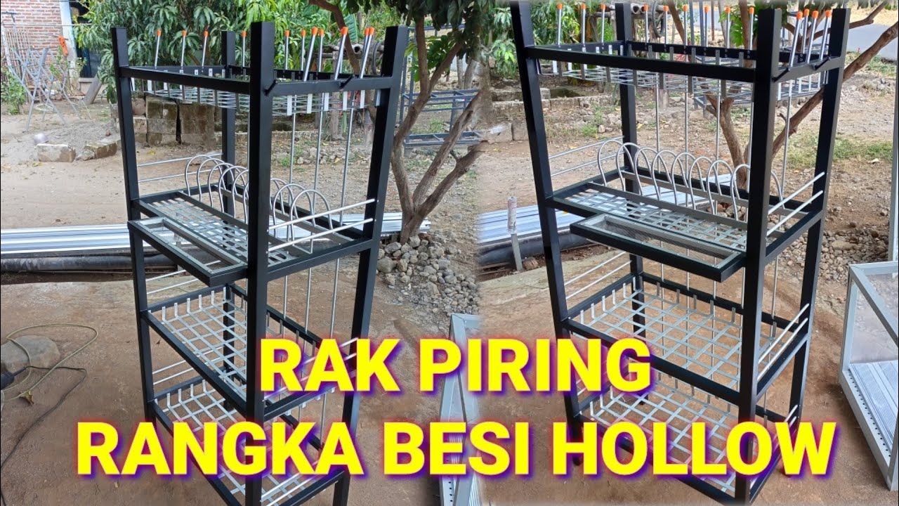 Rak piring dari besi hollow_anti reot