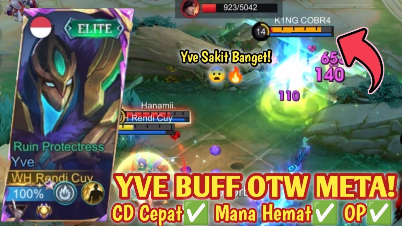 YVE OTW JADI HERO META SELANJUTNYA! JADI ENAK GINI MAINNYA! BUILD YVE TERSAKIT 2025 - MLBB