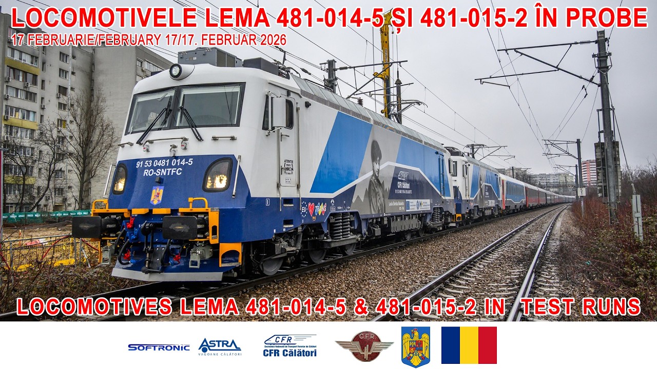 LEMA 14 și LEMA 15 în probe/LEMA type Locomotives nos 14 & 15 in tests[17 februarie/February17 2026]