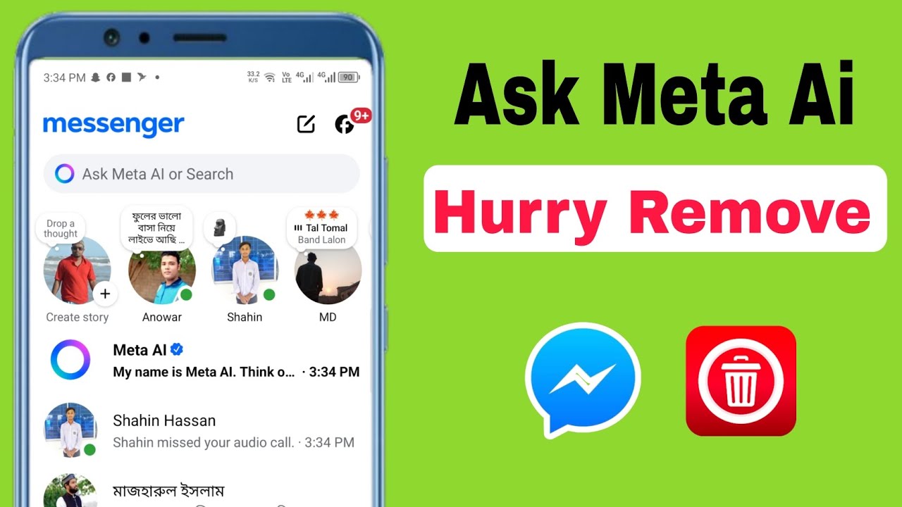 Messenger Ask Meta Ai or Search | How To Remove Messenger Meta Ai