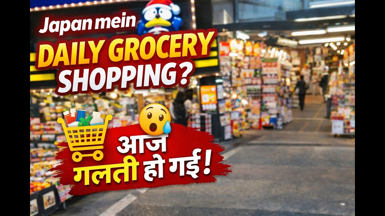 Japan mein meri simple daily grocery shopping 🛒🇯🇵
