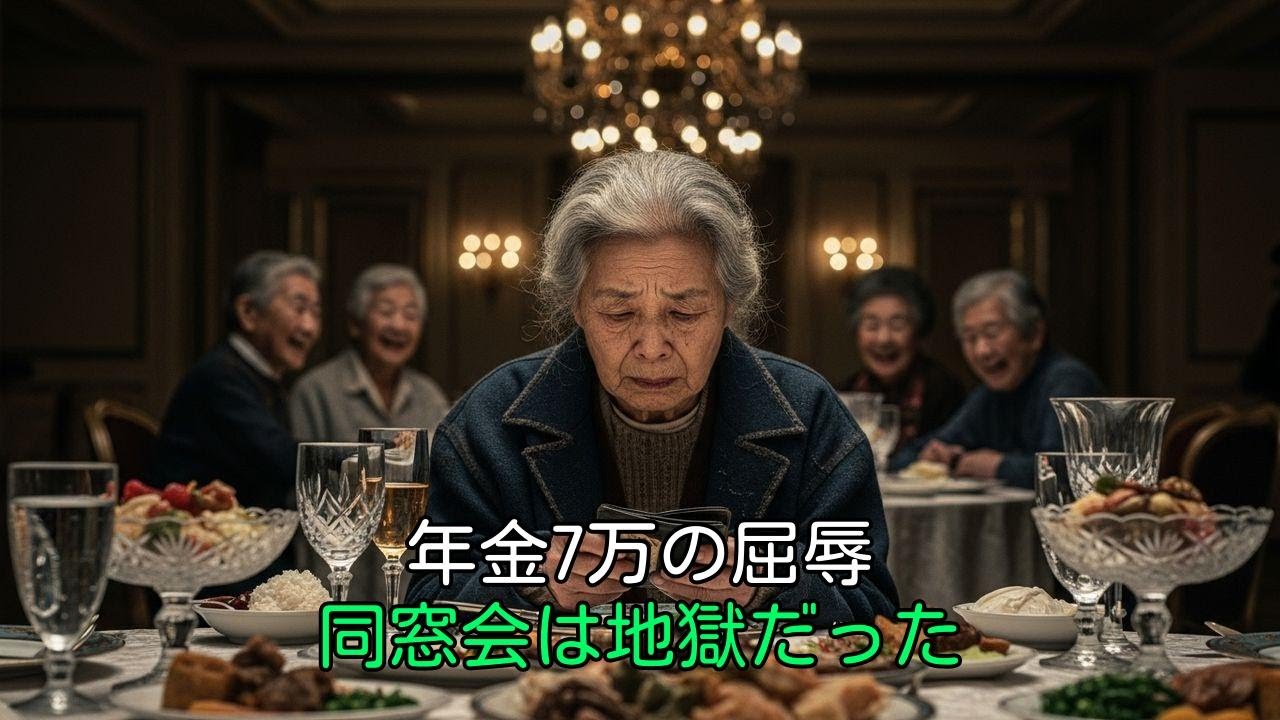 年金7万円の75歳が同窓会で絶望。豪華な料理と「自己責任」という冷酷な言葉