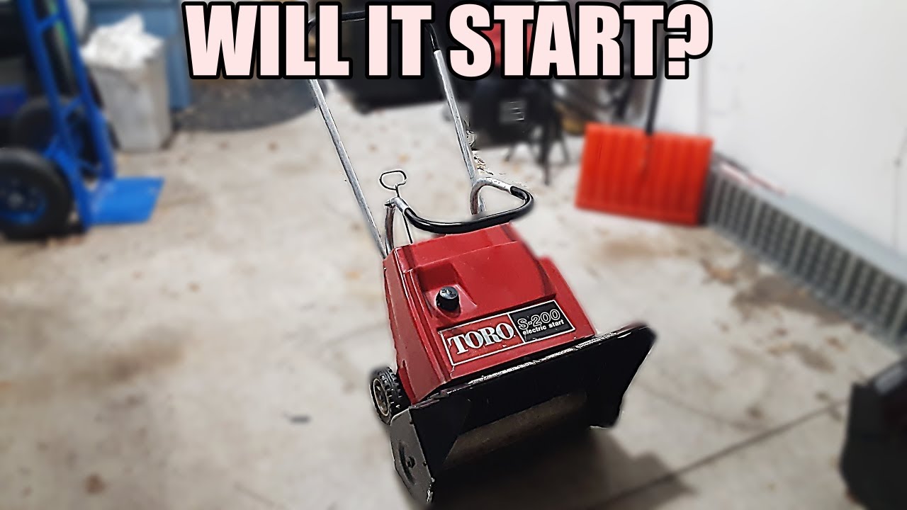 WILL IT START? Toro Single Stage Snowblower
