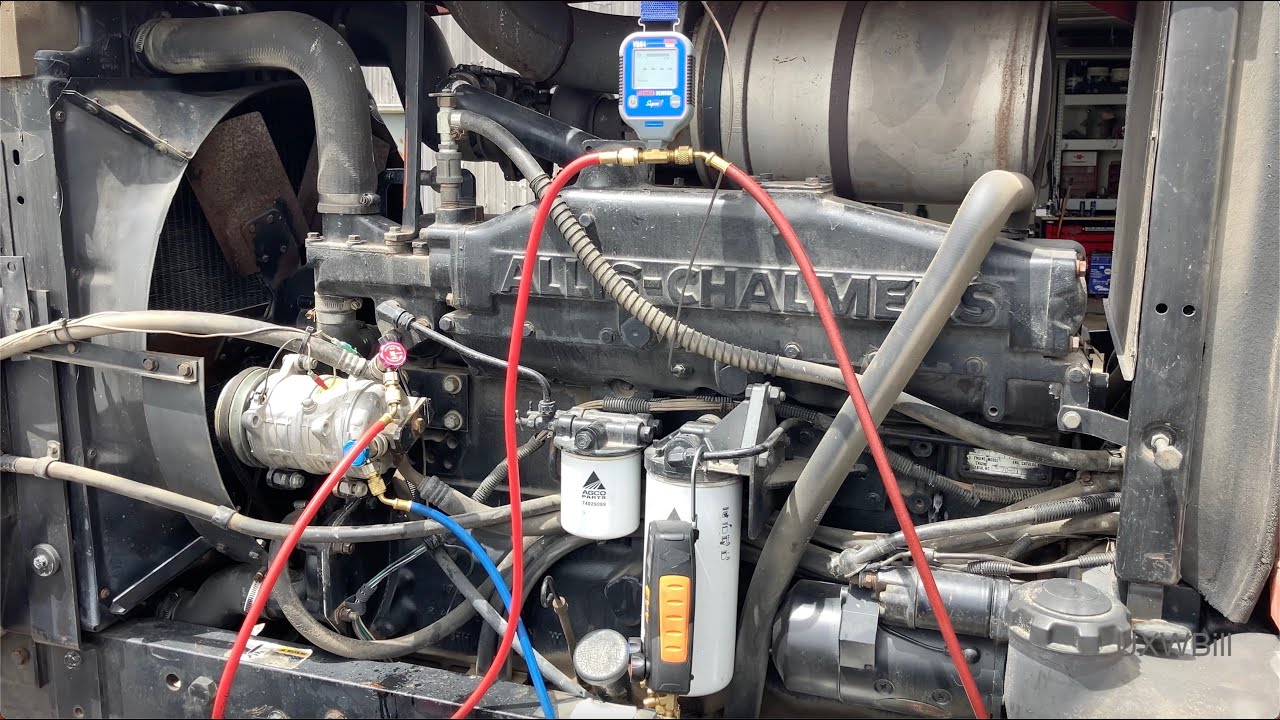Allis-Chalmers 8070 Tractor Air Conditioning Service, Charge and Test