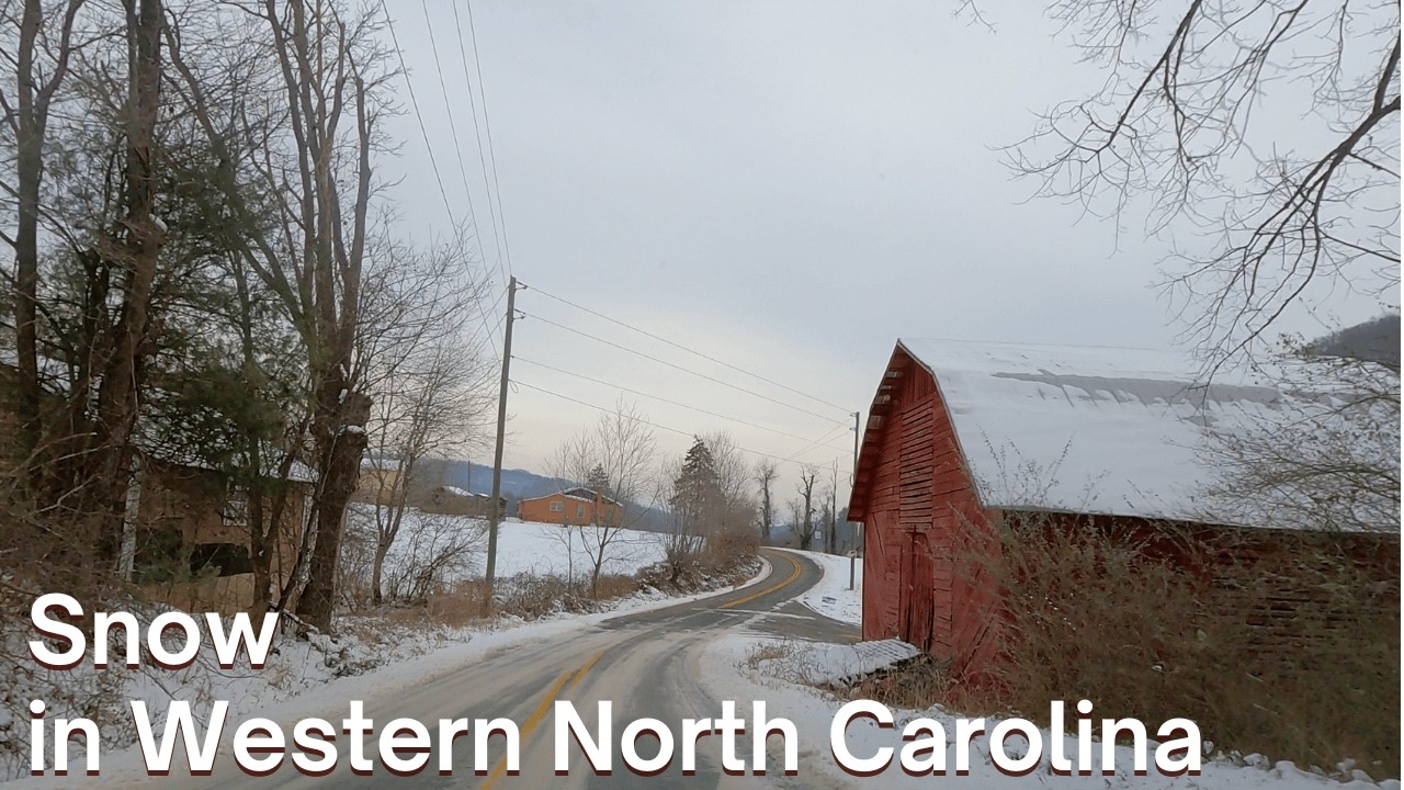 It's winter in Western North Carolina
