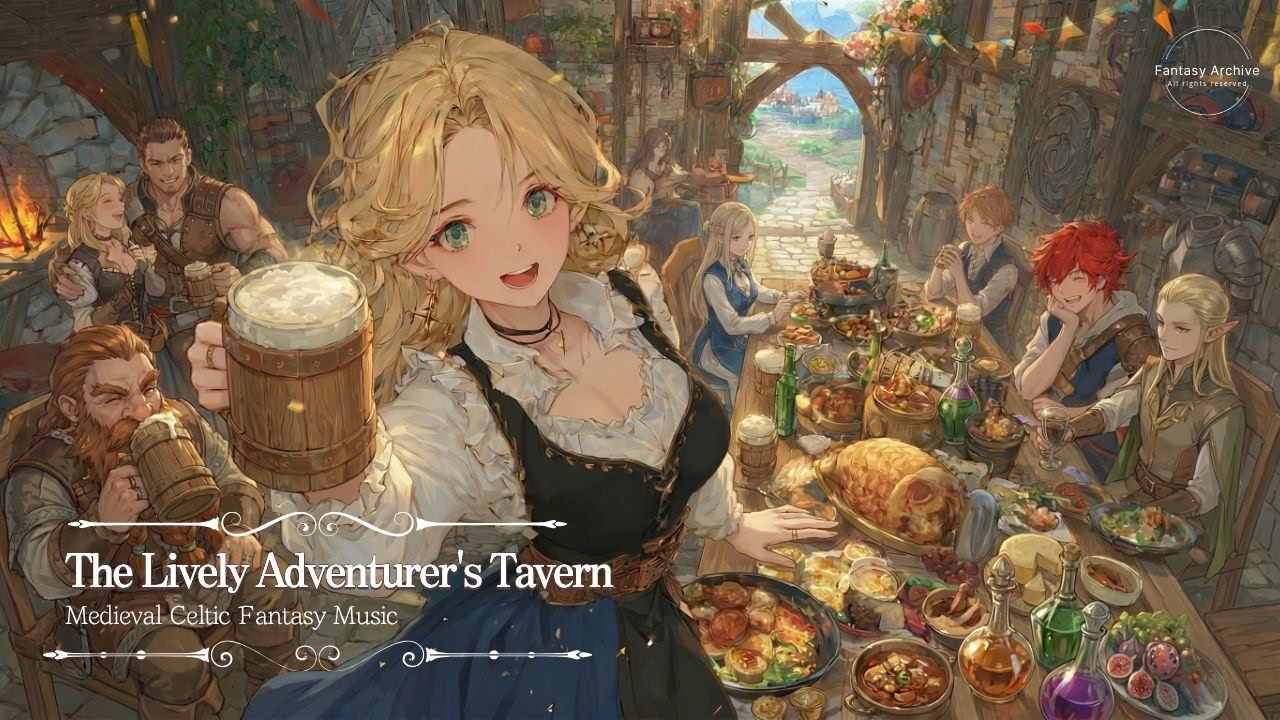 The Lively Adventurer's Tavern | Medieval Celtic Fantasy Music | Cheerful, Playful, Upbeat
