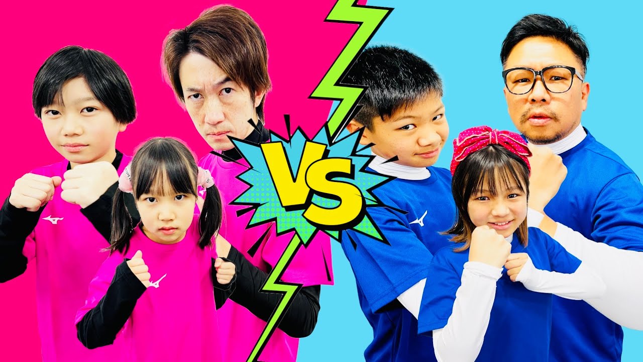 ピンクチームVSブルーチーム対決！椅子取りゲームにジェスチャー！たけめいストーリーと本気の大運動会