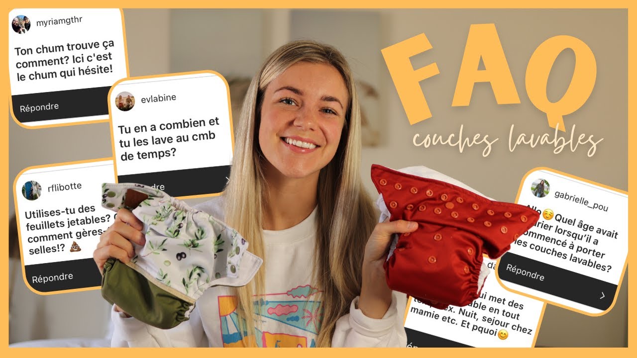 COUCHES LAVABLES POUR LES NULS! - Mon expérience & FAQ