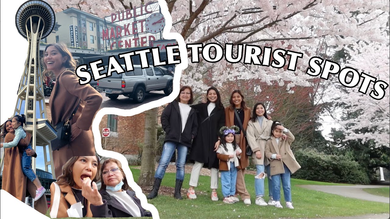 PIKE PLACE + 1ST STARBUCKS IN THE WORLD + SPACE NEEDLE + CHERRY BLOSSOMS SEASON 🌸🌸 (VLOG) | US 2022