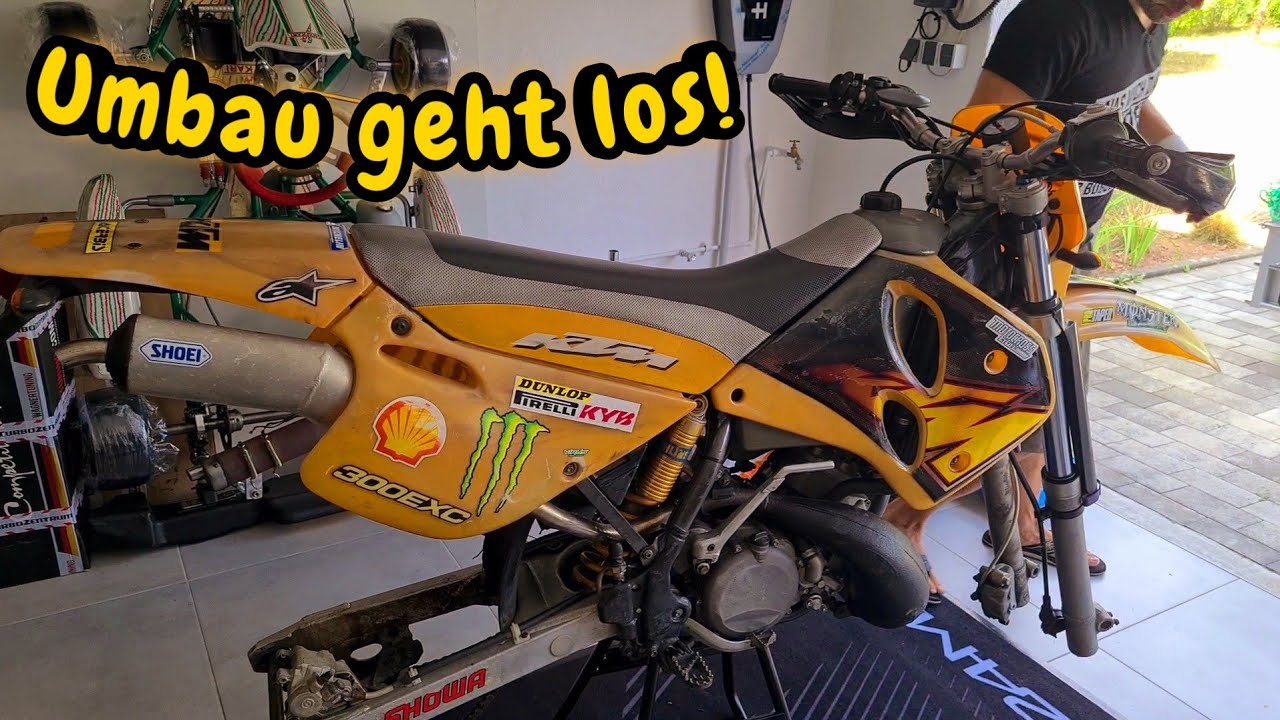 Umbau der KTM EXC 300 Enduro geht los!
