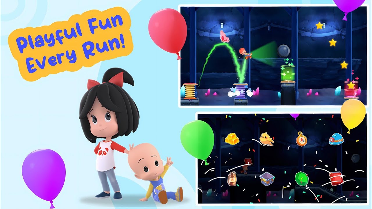 Cuquin Sticker Runner Mobile Games For Kids #kidsgames #cuquín 
