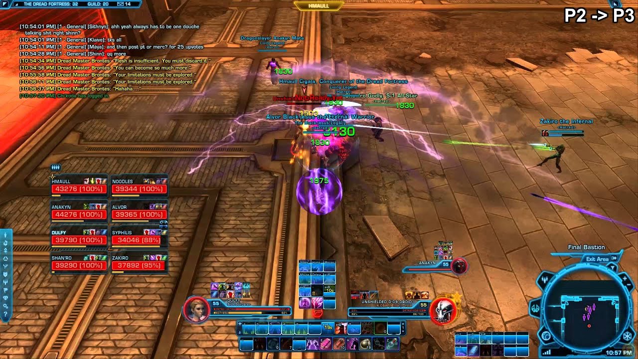 SWTOR Nightmare Brontes Dread Fortress Guide (8m)