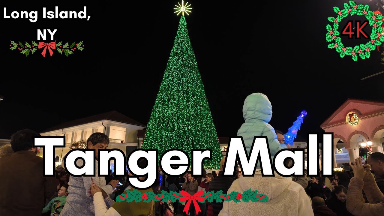 Magical Tree Lighting 🎄 Tanger Mall Deer Park NY 2025 [4K POV]