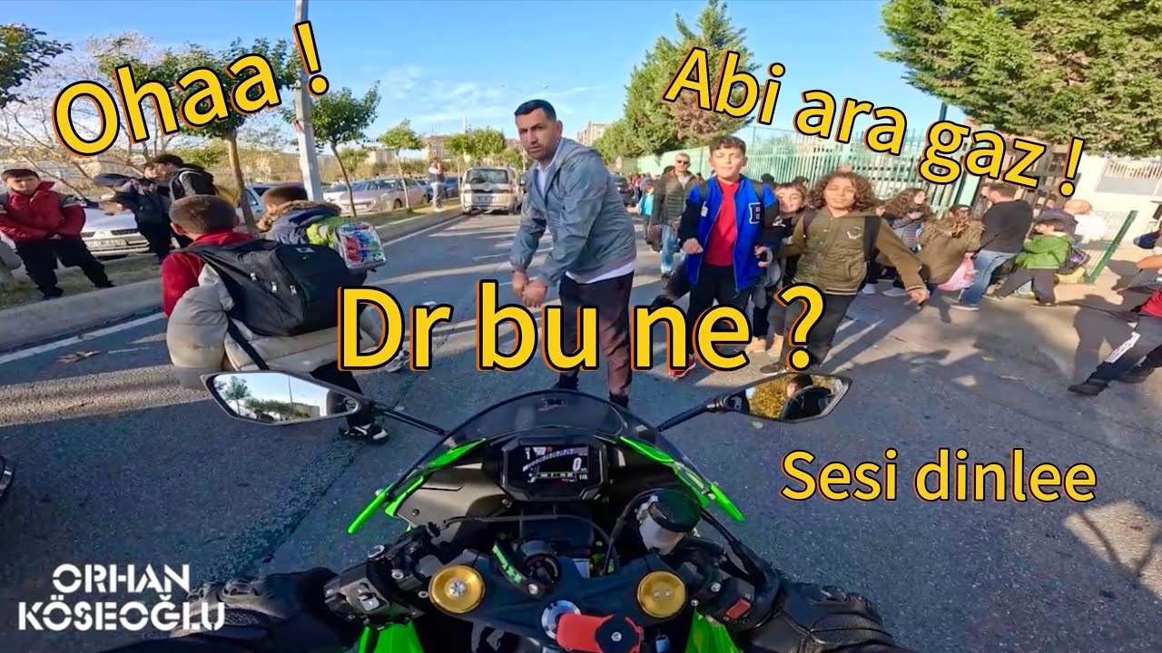 TRAFİKTE KEYİFLİ DAKİKALAR  VOL 20  !! OKUL ÇIKIŞI MOTORA SALDIRI !