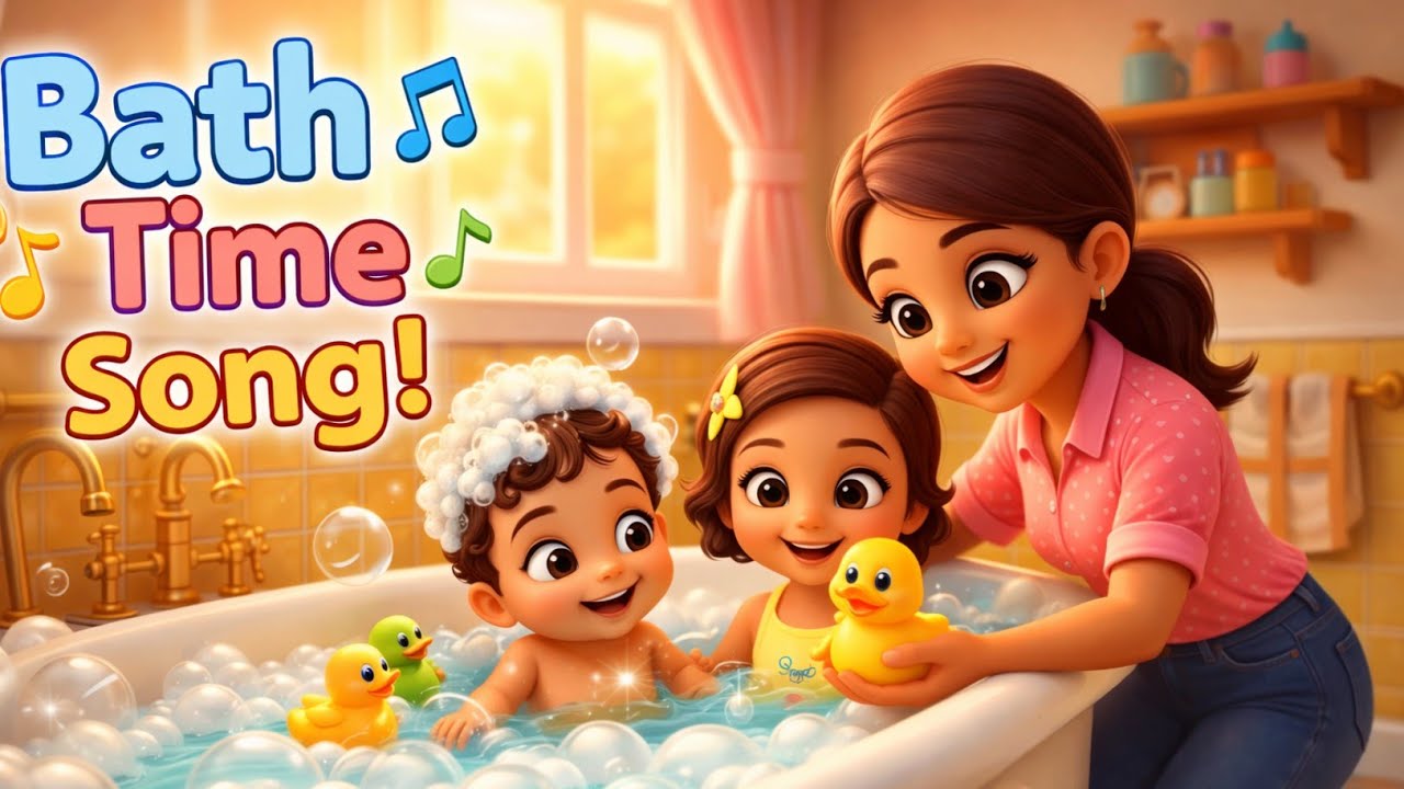 Bubble Bath Song for Kids 🫧 | Bath Time Fun | Nursery Rhymes