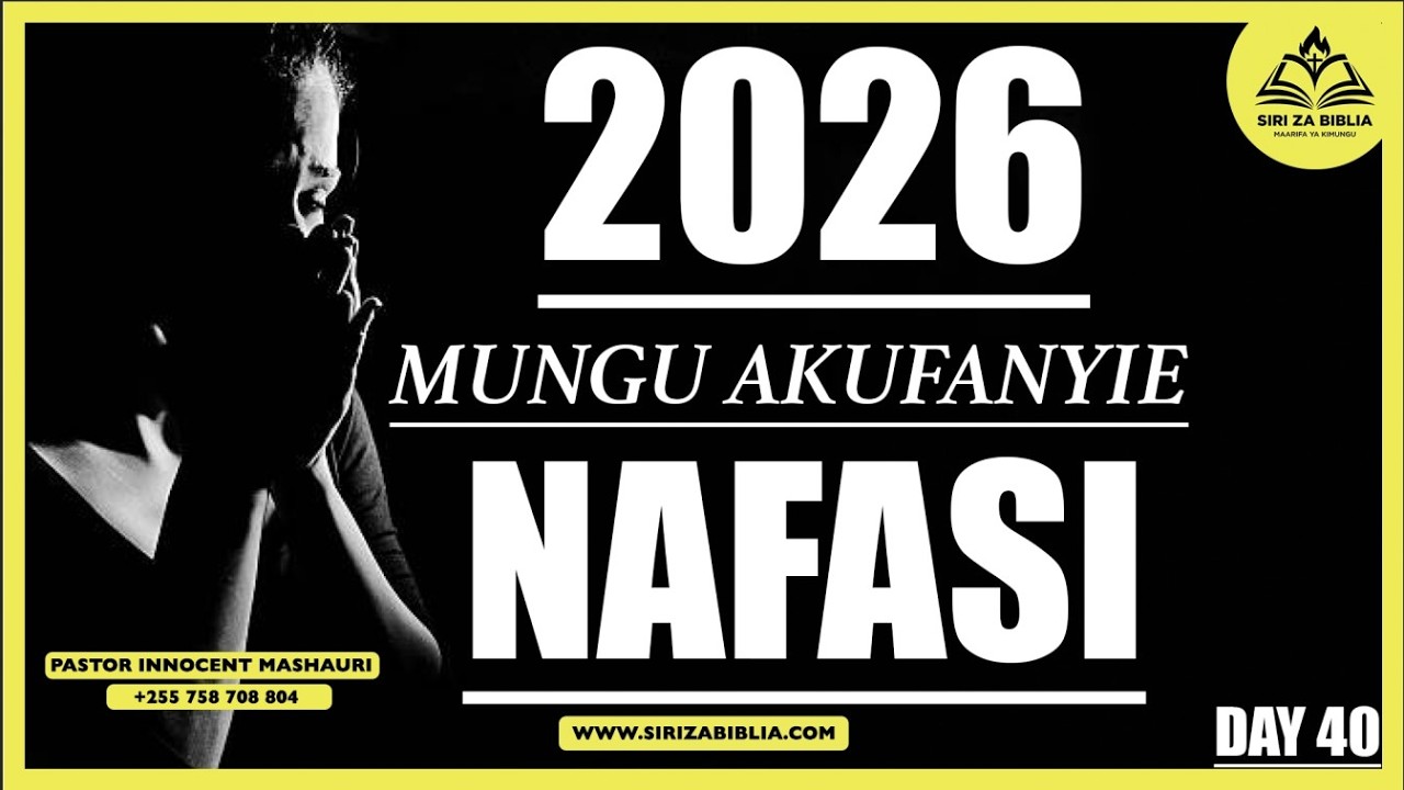 #LIVE: MUNGU AKUFANYIE NAFASI 2026 // DAY 40