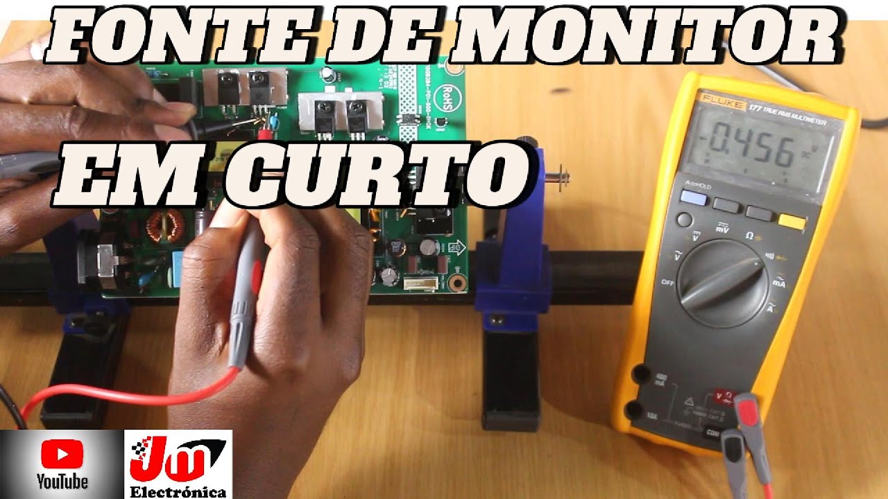 FONTE DE MONITOR EM CURTO