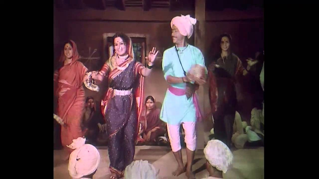 Folk Song Mala Baghaychi Jejuri by Usha Mangeshkar - Ganimee Kawa Marathi Movie