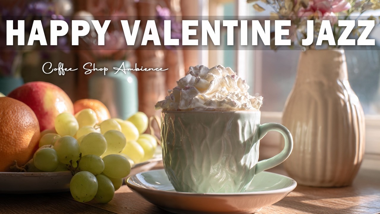 Happy Valentine Jazz ☕ Natural Coffee Jazz - Smooth & Relaxing Jazz for Work, Study & Sleep