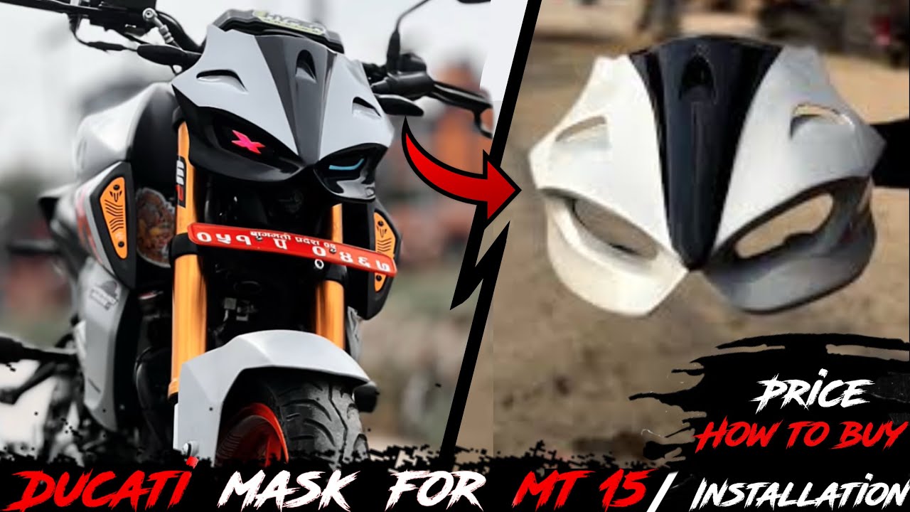 Ducati mask for Mt15 🔥 Mt15 ducati mask installtion |Mt15 headlight modification