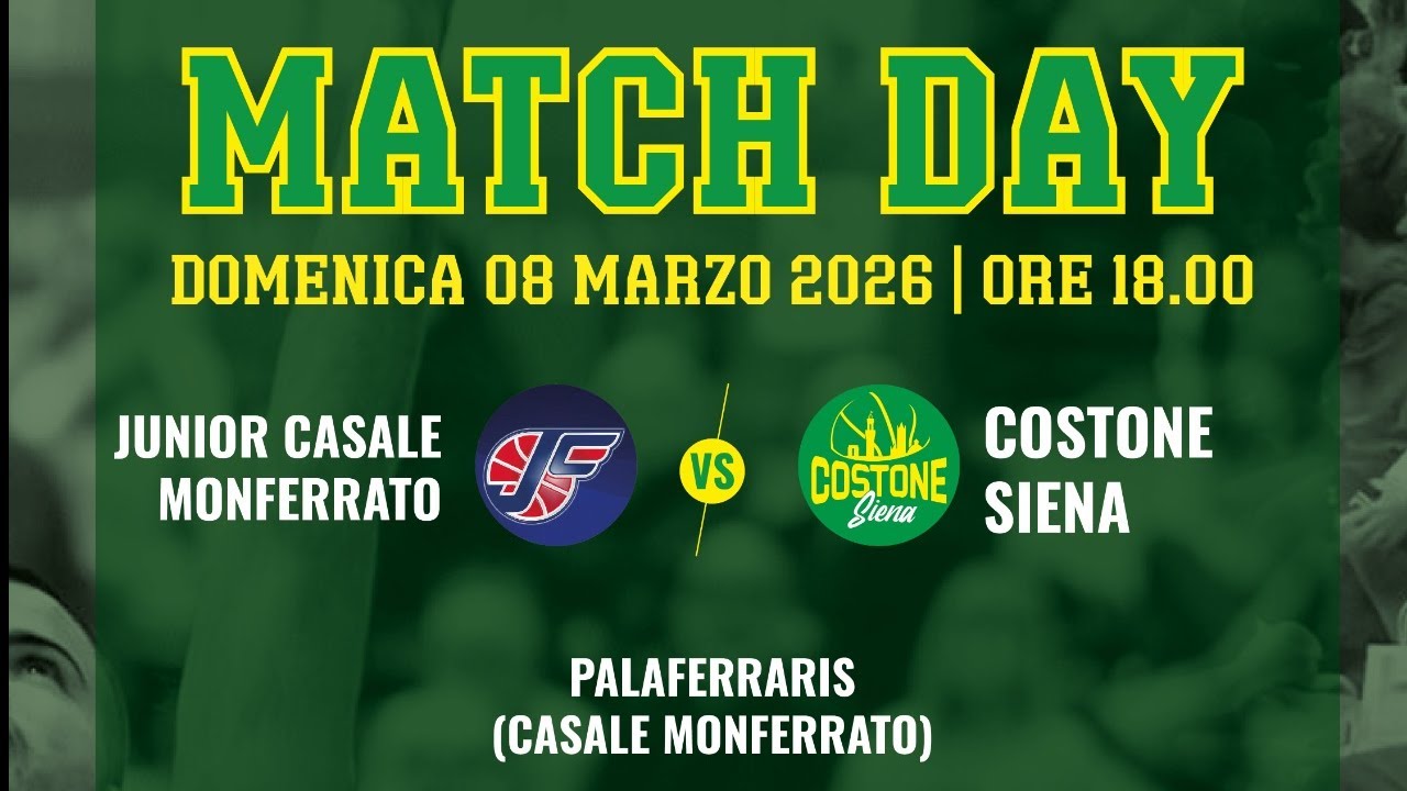 Junior Casale Monferrato - Costone Siena  -  08/03/2026