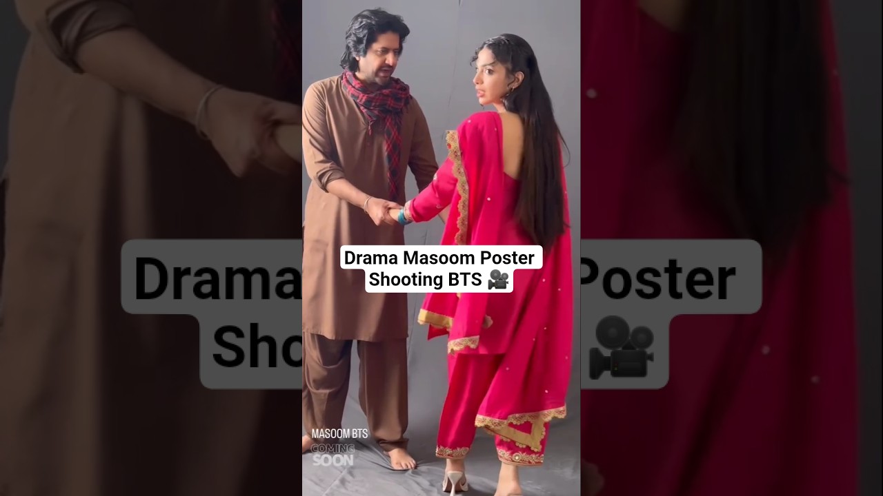 Imran Ashraf & Soniya ❤️ Hussyn New drama Masoom Poster Shooting BTS #shortsfeed #trending #shorts