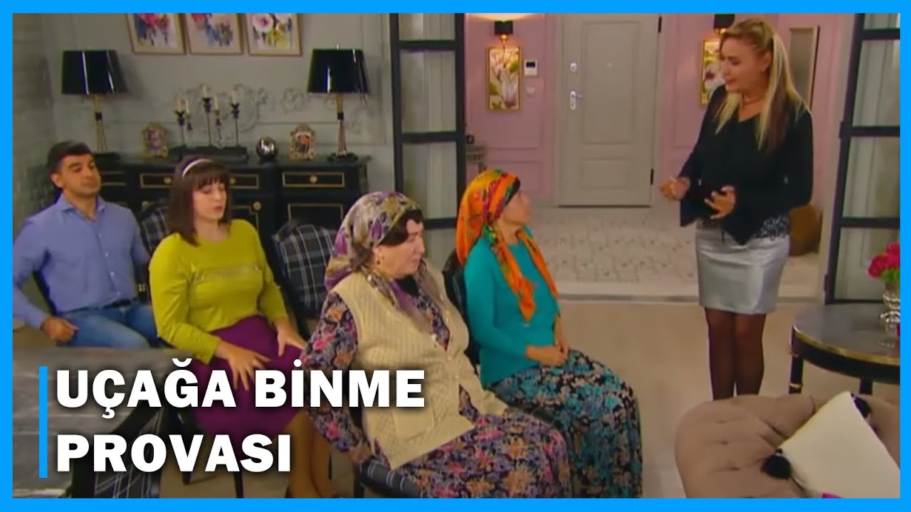 Özlem, Emine'nin Uçak Korkusunu Yenmeye Çalışıyor! - Çocuklar Duymasın 54.Bölüm