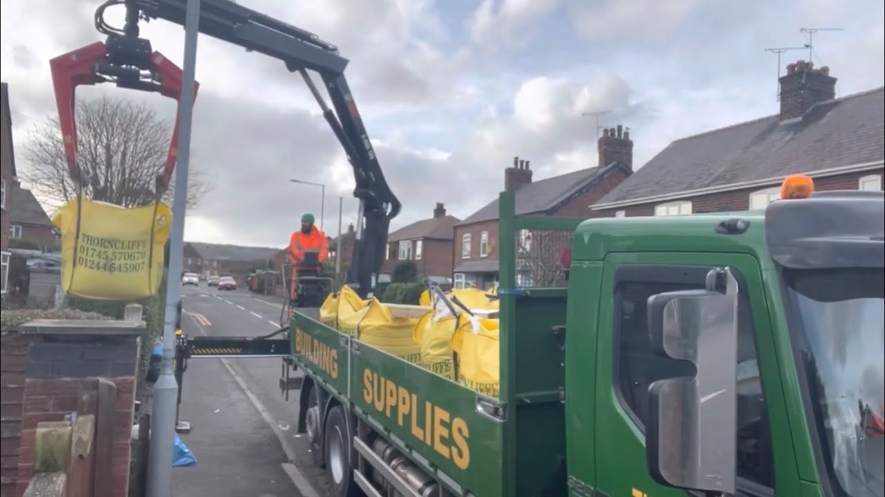 LOCKDOWN DELIVERIES ep.2|CRANE/HIAB LIKE A PRO|BULK BAGS/SLABS|FLINTSHIRE/CHESTER|VOLVO FE|HIAB 128|