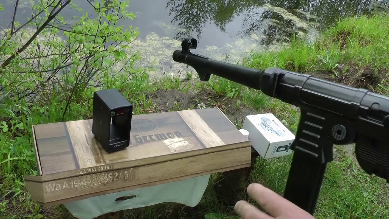 Пистолет-пулемет MP-40 (Шмайсер) пневматический - Обзор со стрельбой