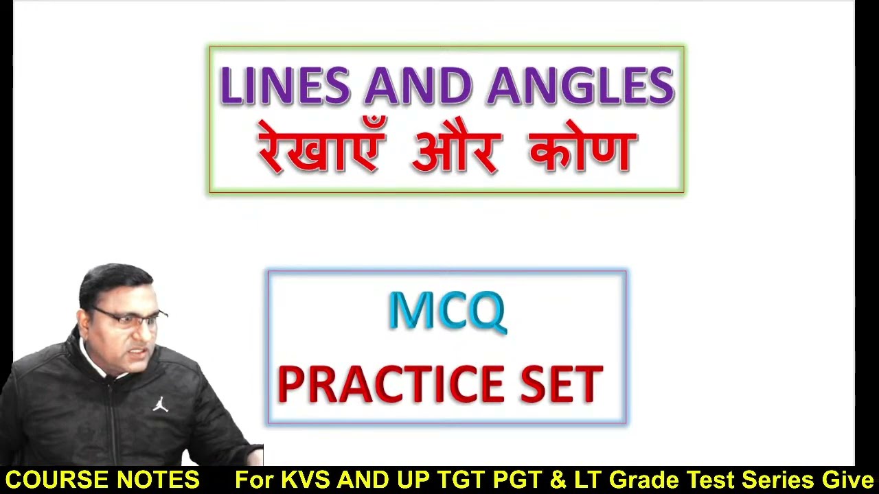 LINES AND ANGLES PRACTICE SET | KVS TGT  MATH 2023 || IMP TGT PGT || BASIC CONCEPT | SHORT TRICK MCQ