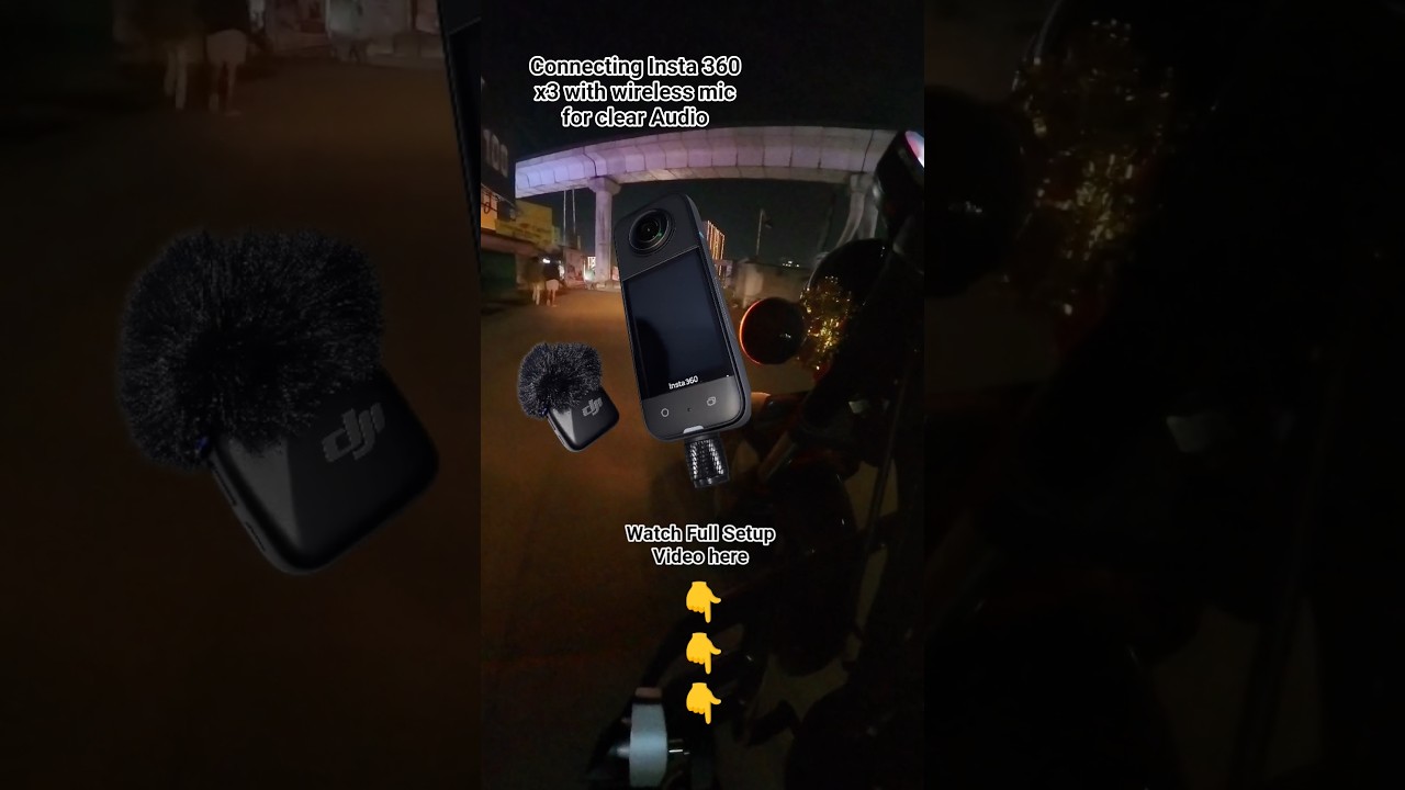 Insta 360 X3 wireless connection with DJI mic Mini 