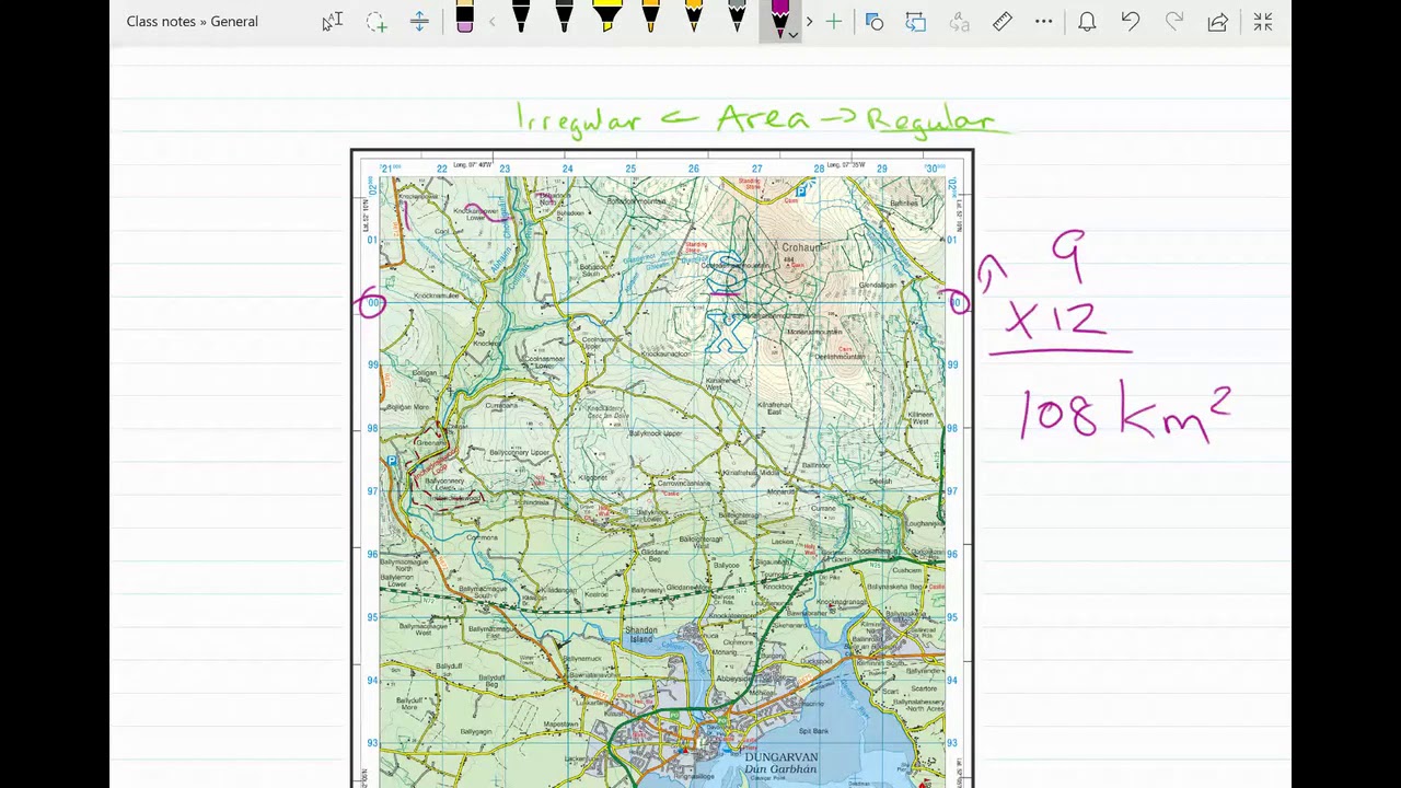 REVISE: Area on an OS Map