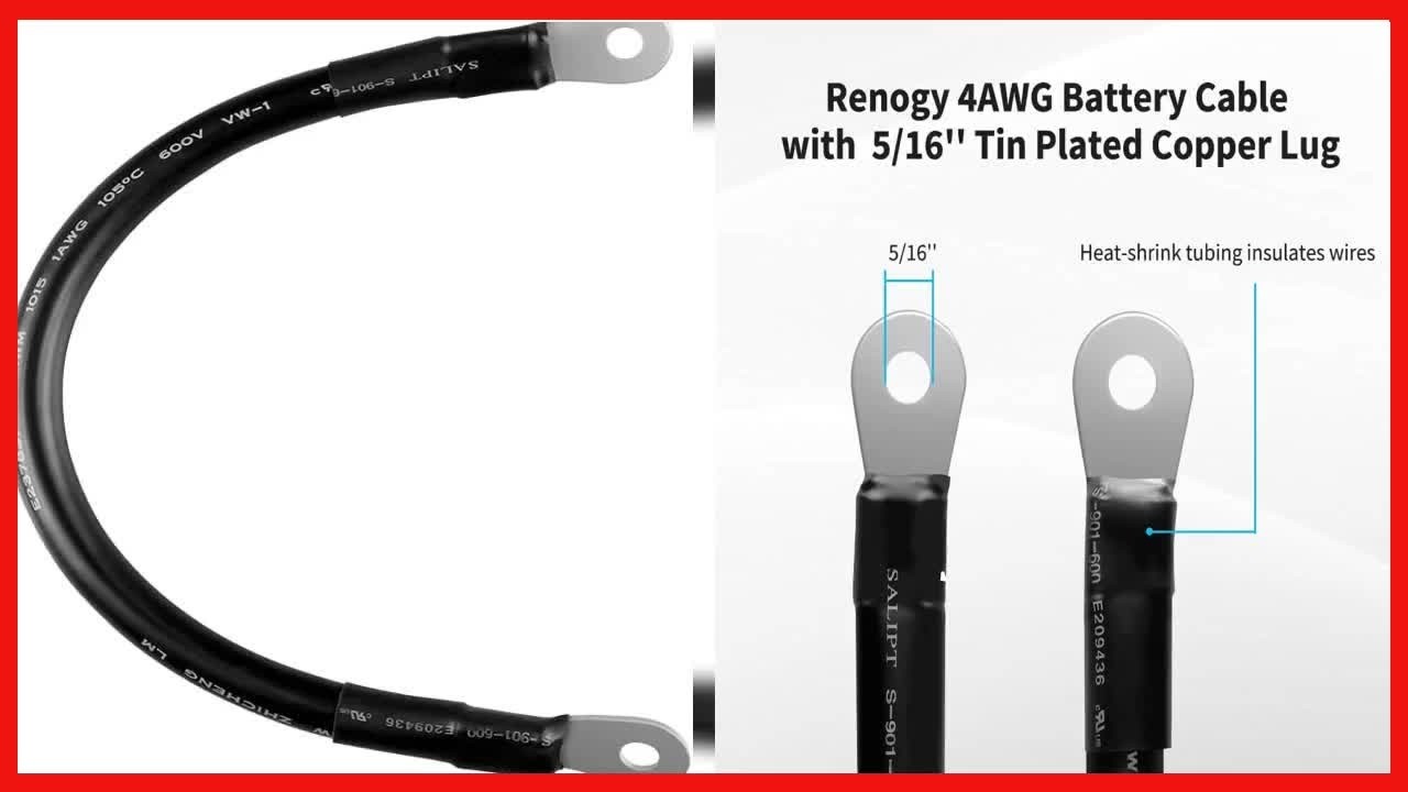 Renogy 4AWG Battery Cables Review: Reliable Power Connections for Your System