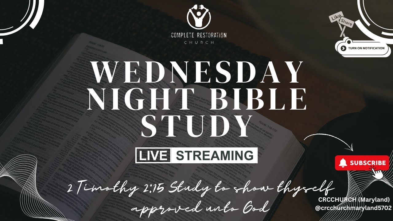 Wednesday Night Bible Study: We can't Change the Rules